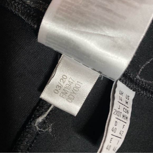 Adidas Black Glitter Logo Print Shorts - Size M - Picture 5 of 6